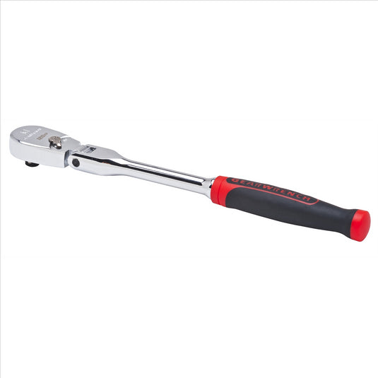 GearWrench 1/4 Inch Drive 120XP Dual Material Handle Flex Head Teardrop Ratchet