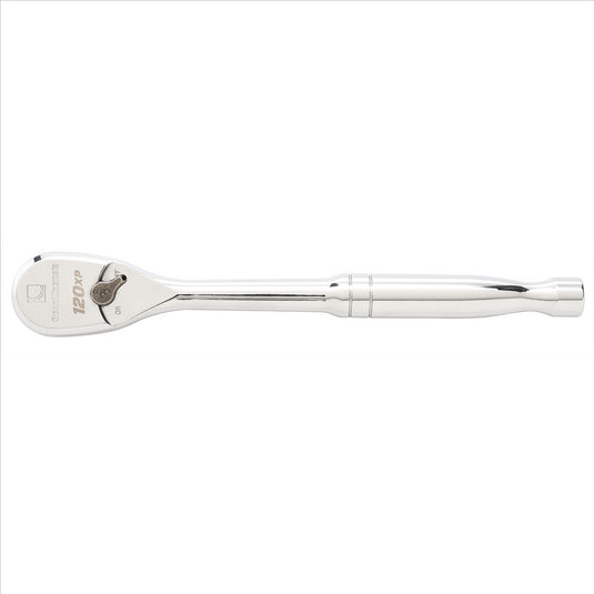 GearWrench 1/4 Inch Drive 120XP Full Polish Chrome Teardrop Ratchet