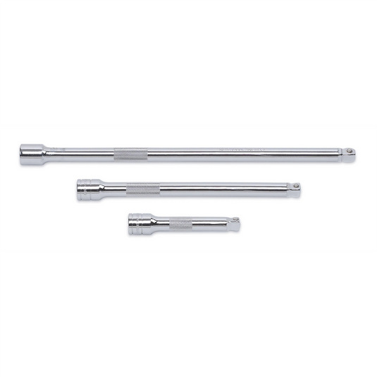 GearWrench 3 Piece 1/2 Inch Drive Wobble Extension Set 5 Inch; 10 Inch & 15 Inch