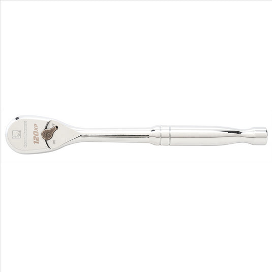 GearWrench 1/2 Inch Drive 120XP Full Polish Chrome Teardrop Ratchet