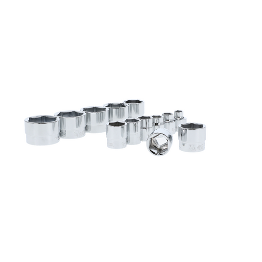 GearWrench 13 Piece 3/8 Inch Drive 6 Point Stubby Socket Set SAE