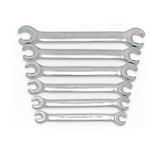 GearWrench 6 Piece Flare Nut Metric Wrench Set