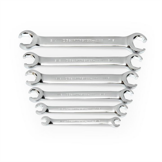 GearWrench 6 Piece Flare Nut SAE Wrench Set