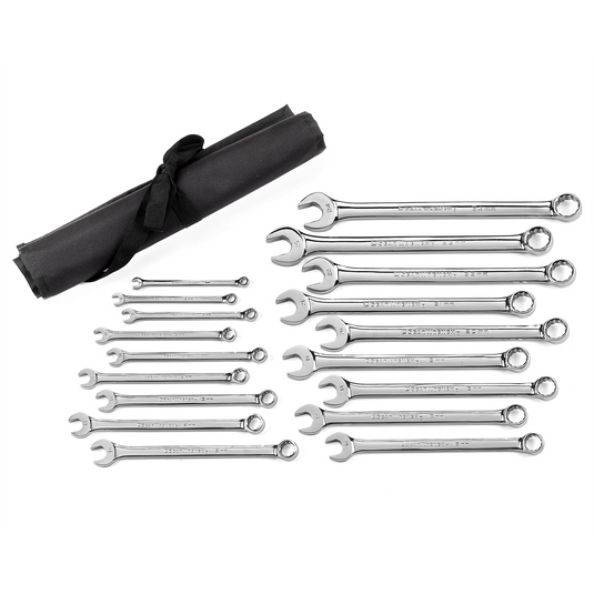 GearWrench 18 Piece 12 Point Long Pattern Combination Metric Wrench Set