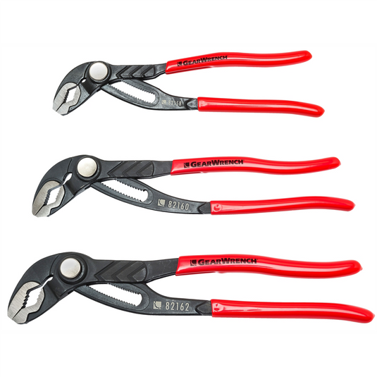 GearWrench SET PLR TONGUE & GRV PUSH BTN MIXED 3PC