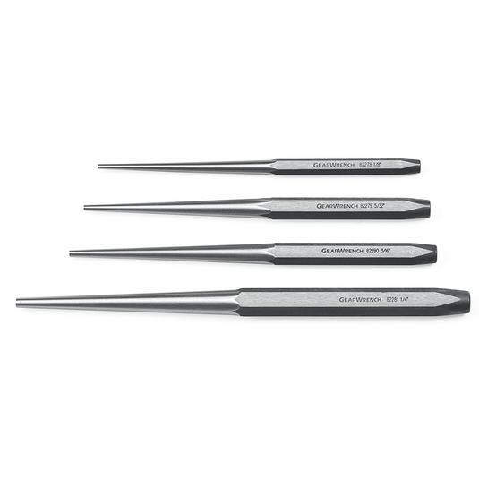 GearWrench 4 Piece Long Taper Punch Set