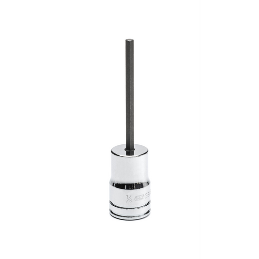 GearWrench 3/8 Inch Drive Mid Length Hex Bit SAE Socket 1/8 Inch