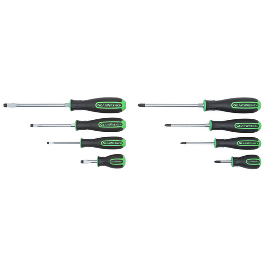 GearWrench SET SCRDR GREEN DUAL MAT PHLP SLT 8PC