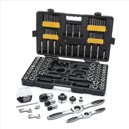 GearWrench 114 Piece SAE/Metric Ratcheting Tap and Die Set
