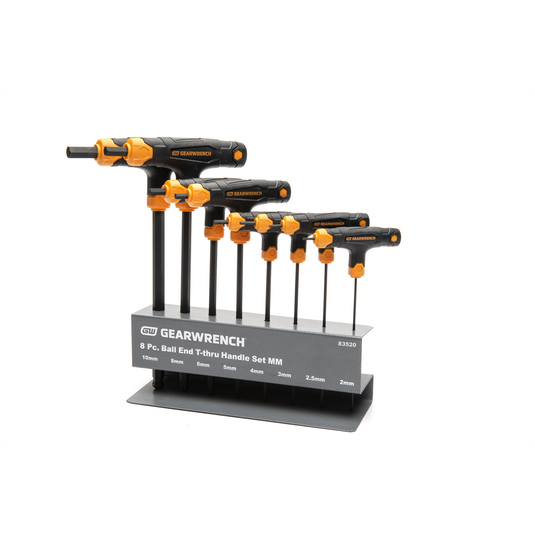 GearWrench 8 Piece Metric Ball End T-Handle Hex Key Set