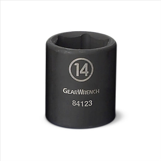 GearWrench 1/4 Inch Drive 6 Point Standard Impact Metric Socket 14mm