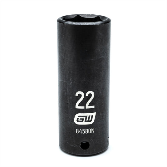 GearWrench 1/2 Inch Drive 6 Point Deep Impact Metric Socket 22mm