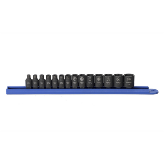 GearWrench 14 Piece 1/4 Inch Drive 6 Point Standard Impact Metric Socket Set
