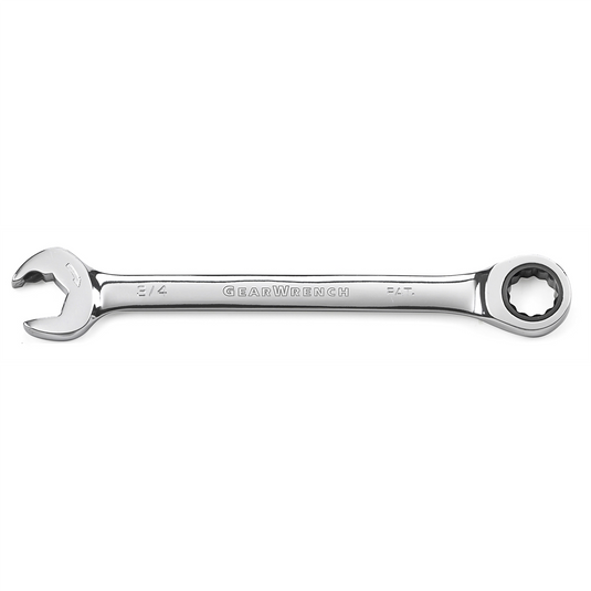 GearWrench 3/4 Inch 72-Tooth 12 Point Open End Ratcheting Combination Wrench