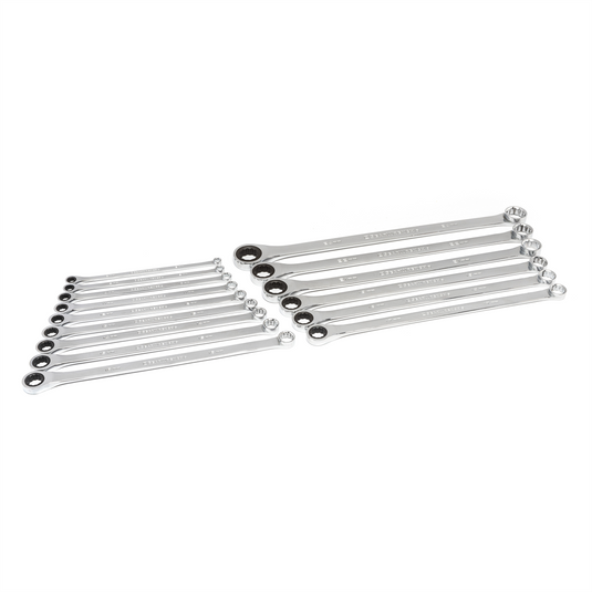 GearWrench 15 Piece 72-Tooth 12 Point XL GearBox Double Box Ratcheting Metric Wrench Set