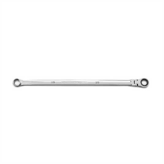 GearWrench 15mm 120XP Universal Spline XL GearBox Flex Head Ratcheting Wrench