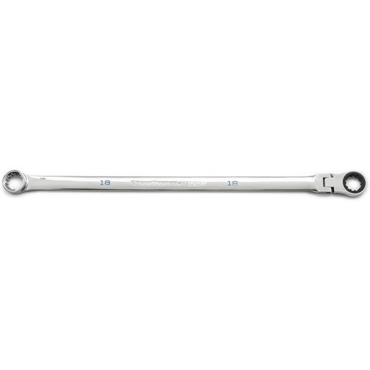 GearWrench 18mm 120XP Universal Spline XL GearBox Flex Head Ratcheting Wrench