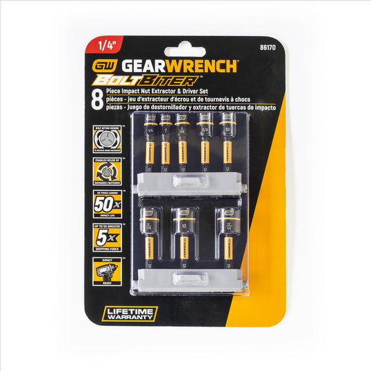 GearWrench 1/4-Inch Bolt Biter Nut Extractor & Driver