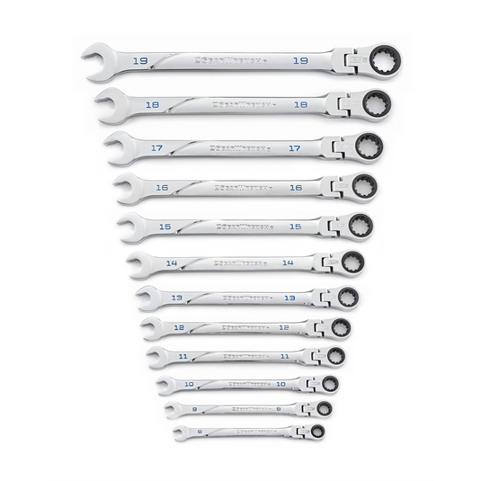 GearWrench 12 Piece 120XP Universal Spline XL Flex Head Ratcheting Combination Metric Wrench Set