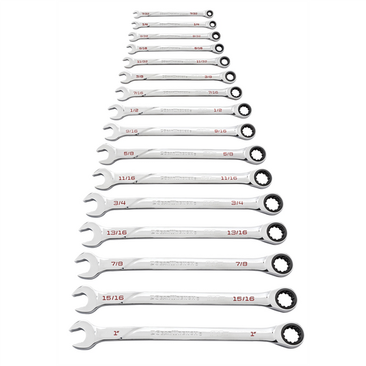 GearWrench 16 Piece 120XP Universal Spline XL Ratcheting Combination SAE Wrench Set