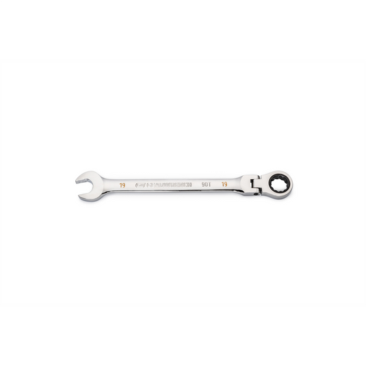 GearWrench 19mm 90-Tooth 12 Point Flex Head Ratcheting Combination Wrench