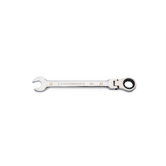 GearWrench 22mm 90-Tooth 12 Point Flex Head Ratcheting Combination Wrench