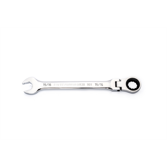 GearWrench 15/16 Inch 90-Tooth 12 Point Flex Head Ratcheting Combination Wrench