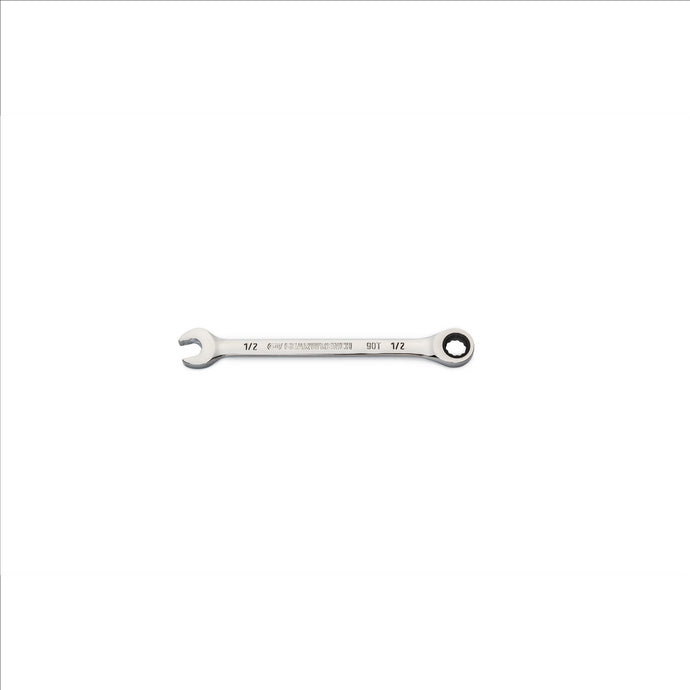 GearWrench 1/2 Inch 90-Tooth 12 Point Ratcheting Combination Wrench