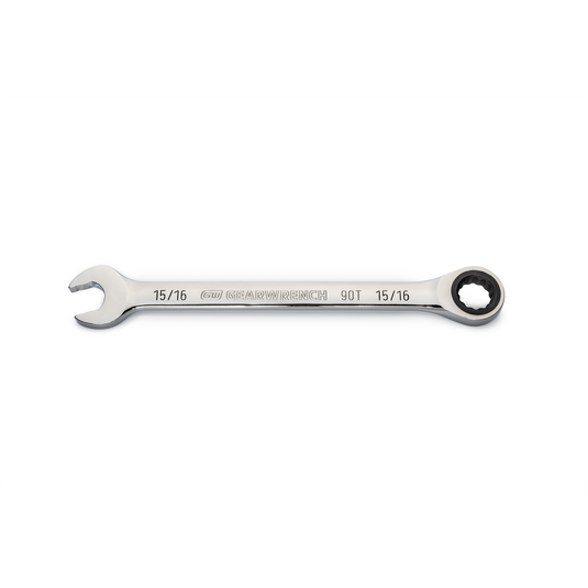 GearWrench 15/16 Inch 90-Tooth 12 Point Ratcheting Combination Wrench