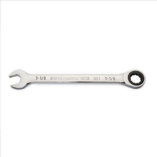 GearWrench 1-1/8 Inch 90-Tooth 12 Point Ratcheting Combination Wrench
