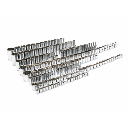 GearWrench 176 Piece 1/4 Inch; 3/8 Inch & 1/2 Inch Drive 12 Point Standard and Deep SAE/Metric Master Socket Set