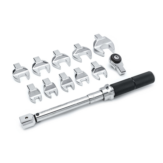 GearWrench 12 Piece 1/4 Inch Drive SAE Open End Interchangeable Torque Wrench Set