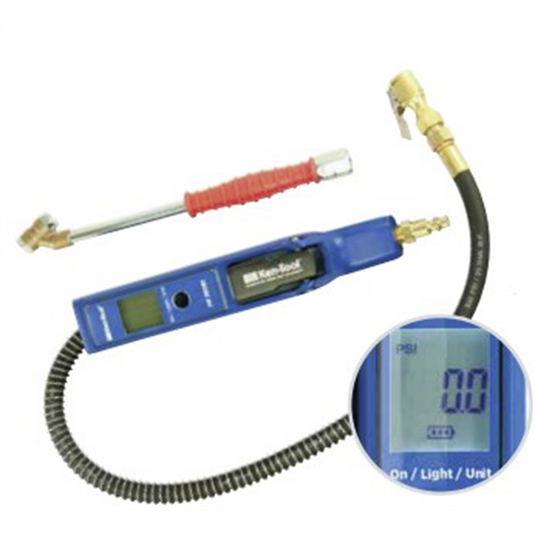 Ken-Tool Premium Digital Tire Inflator 24 IN Spring Protected Hose