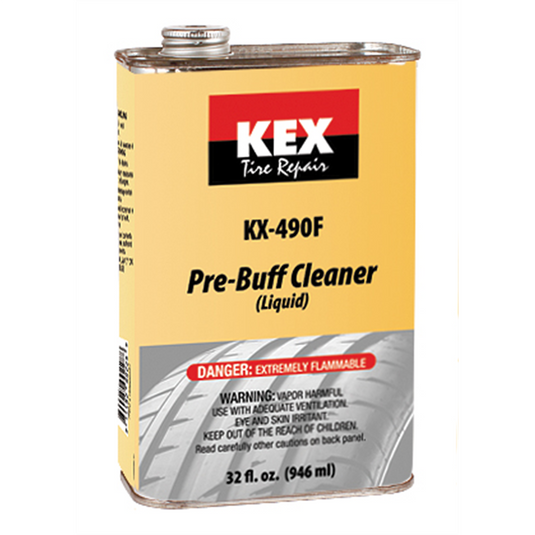 KEX Tire Repair Pre-Buff Cleaner; (Flammable) 32 ounce can