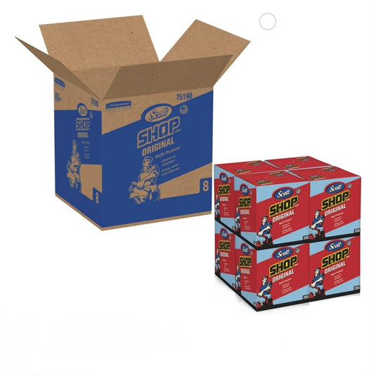 Kimberly-Clark SHOP TOWELS IN A BOX CASE OF 8