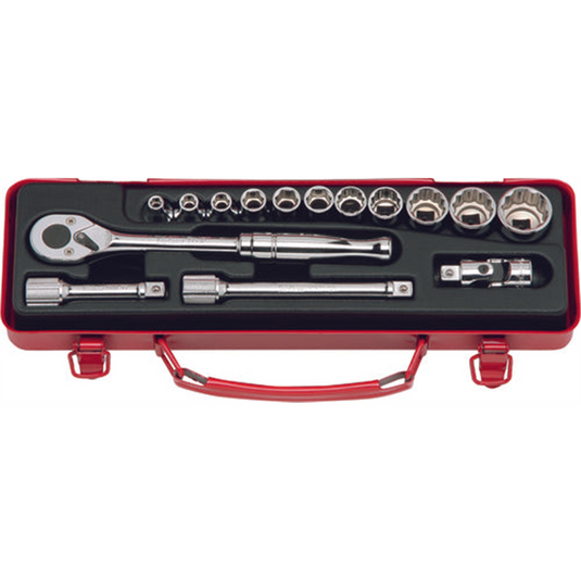 Ko-ken USA 3252M 3/8 Sq. Dr. Socket set   6; 12 point   15 pieces