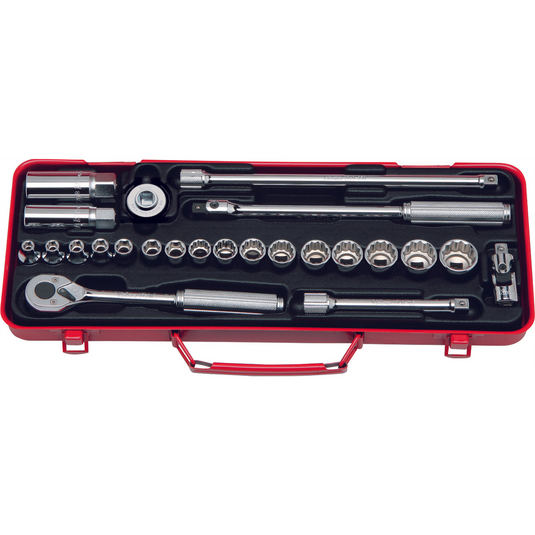 Ko-ken USA 3275 25 Piece 3/8 Sq. Dr.  6 and 12 point Automotive Socket Set