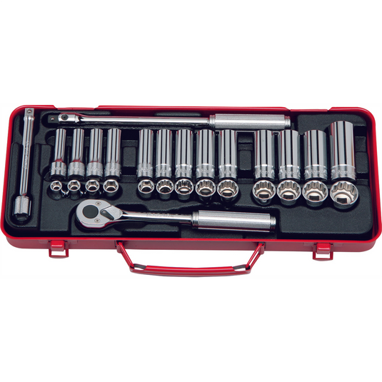 Ko-ken USA 3277 3/8 Sq. Dr. Socket set   6; 12 point   29 pieces