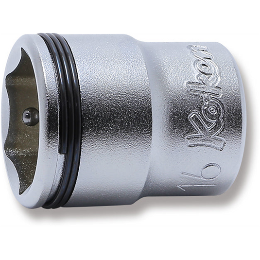 Ko-ken USA 3/8 Sq. Dr. Socket 16mm Nut Grip Length 27mm