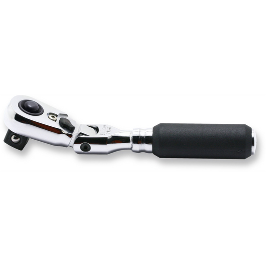 Ko-ken USA 3774PL 3/8 Sq. Dr. Ratchet Handle 24 teeth Locking Flexible Head Length 265mm Polished Handle