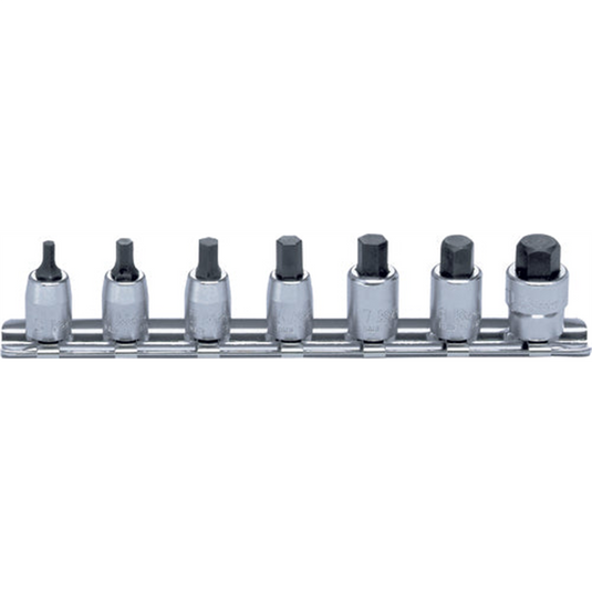 Ko-ken USA RS2010M/7-L25 1/4 Sq. Dr. Socket set  3-10mm Hex Length 25mm  7 pieces