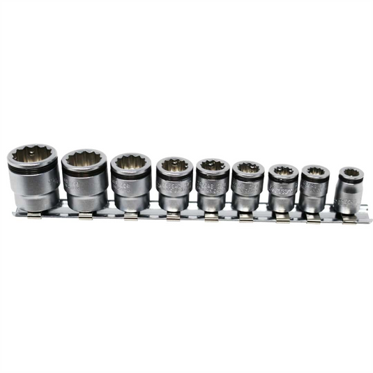 Ko-ken USA 1/4 Sq. Dr. 12 point NUT GRIP Socket Set 7/32 - 9/16 - 9 pieces
