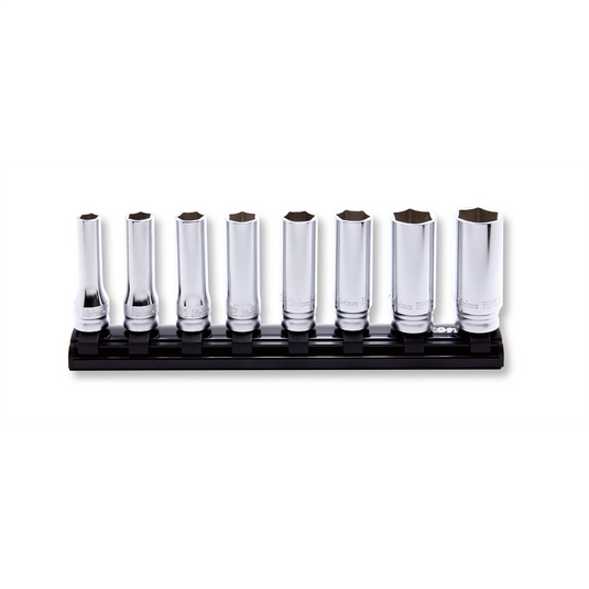 Ko-ken USA RS3300MZ/8 8 Piece 3/8 Sq. Dr. Z-Series 6 Point Deep Metric Socket set  8-19mm