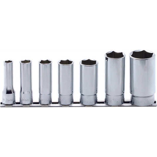 Ko-ken USA RS3300W/7 3/8 Sq. Dr. Socket set Whitworth 1/8-1/2 6 point 200mm  7 pieces