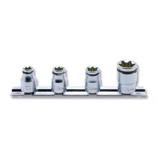 Ko-ken USA RS3425/4-2B 3/8 Sq. Dr. 4 Piece NUT GRIP&Acirc;&reg; TORX&Acirc;&reg; Socket set E10-E20