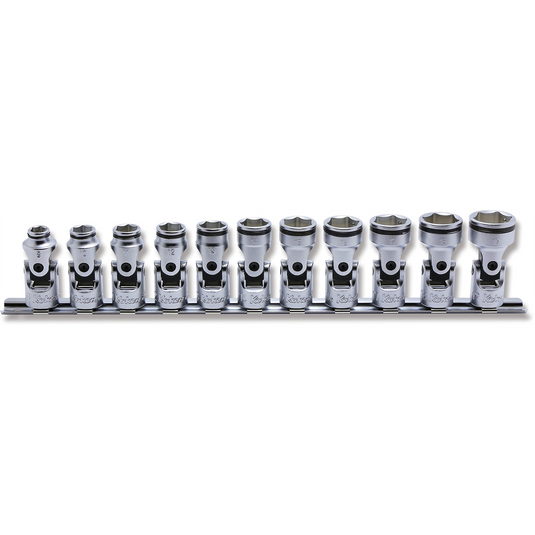 Ko-ken USA 3/8 Sq. Dr. Universal NUT GRIP Socket set 8mm-19mm - 11 pieces