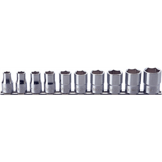 Ko-ken USA RS4400A/10 10 Piece 1/2 Sq. Dr. 6 point; SAE; Chrome Socket Set
