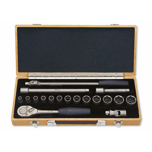 Ko-ken USA TI4261M Titanium Penta-Drive 18 Piece 6-Point Metric Socket set  8-27mm