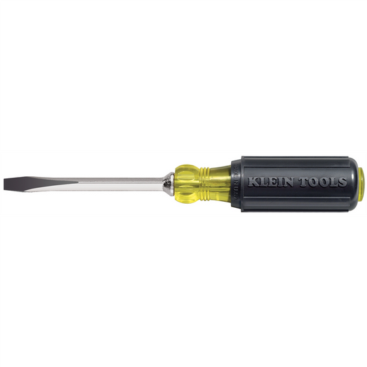 Klein Tools Screwdriver Cushn-Grip Sq-Shank Keystone 1/4""x4