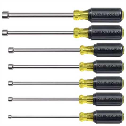 Klein Tools 7PC MAGNETIC NUT DRIVER SET 6"" SHAFTS